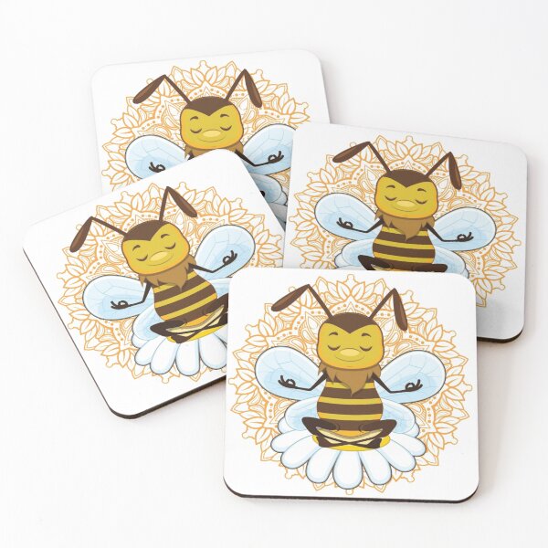 Artikelvorschau, süßes gesundes Bienenyoga entworfen und verkauft von Cats26 Store .