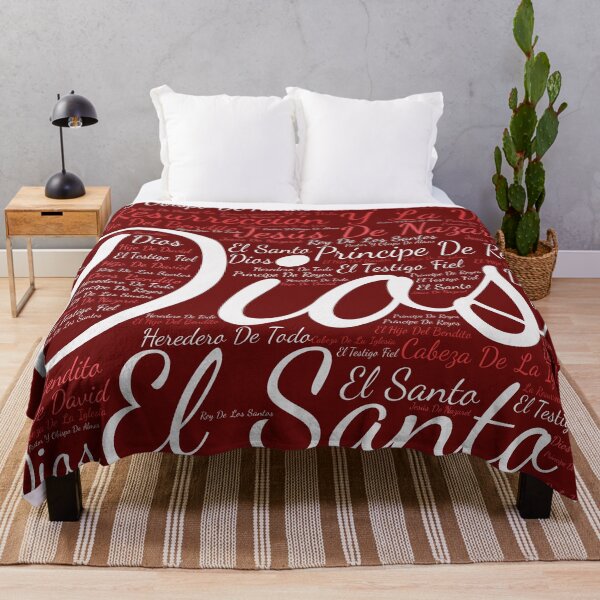 Item preview, Names of Jesus 7 Spanish Scripture Art Burgundy designed and sold by NombresDeJesus.