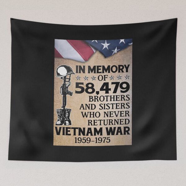 Item preview, In Memory Of 58479 Brothers And Sisters Who Never Returned Vietnam War 1959-1975 Poster designed and sold by HonorataCzerwin.