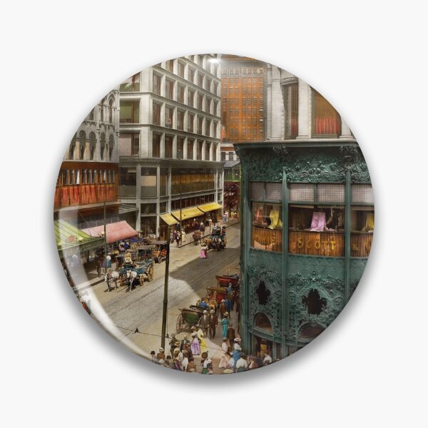 Item preview, City - Chicago IL - Hustle and Bustle 1907 designed and sold by Mike Savad Photography.
