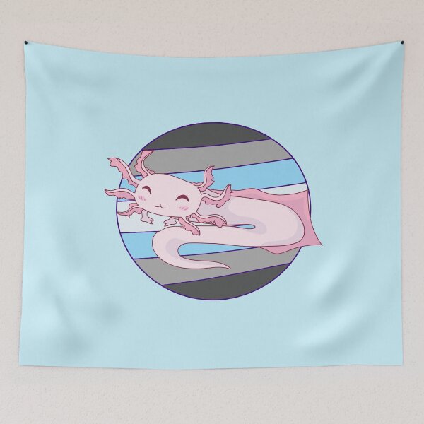 Item preview, Demiboy Pride Axolotl Design  designed and sold by ForTheFrogWar.