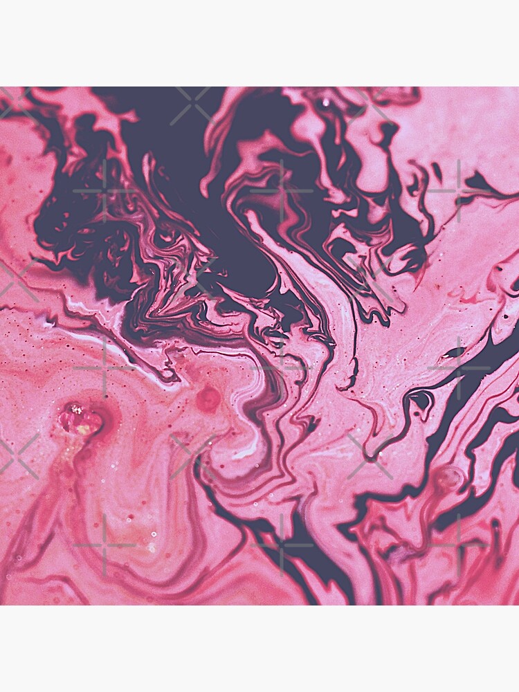 "Fluid abstract painting, pink, red and black" Poster by Jenmag Redbubble