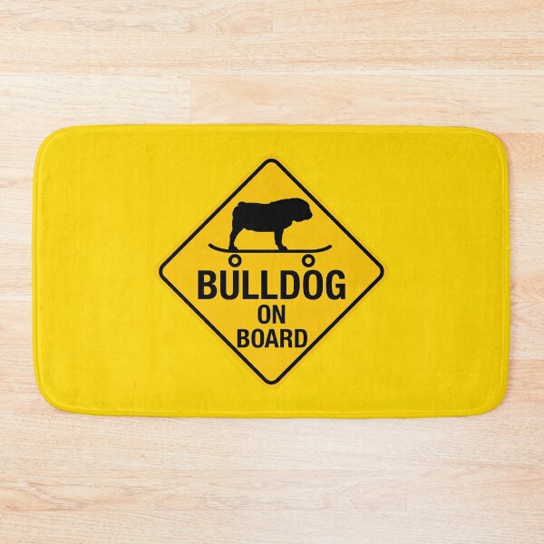 Item preview, Bulldog On Board - Skater Dog Sign designed and sold by LongTunnel.