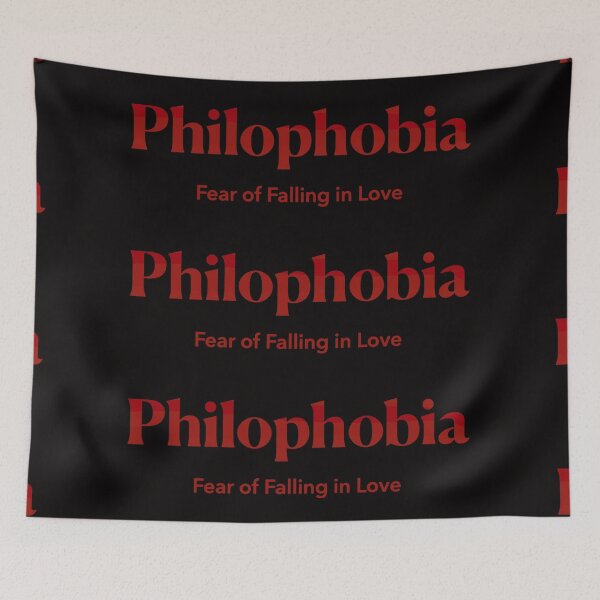 Item preview, Philophobia - The Fear of Falling in Love - Red Design designed and sold by nabeArtist.
