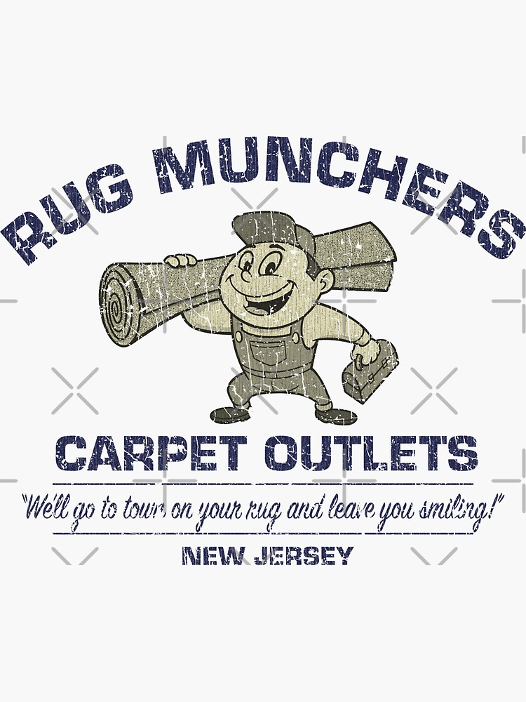 "Rug Munchers Carpet Outlets 1995" Sticker for Sale by AstroZombie6669