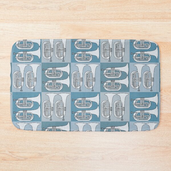Item preview, Marching Baritone Crosshatch Blues designed and sold by BartholGraphics.