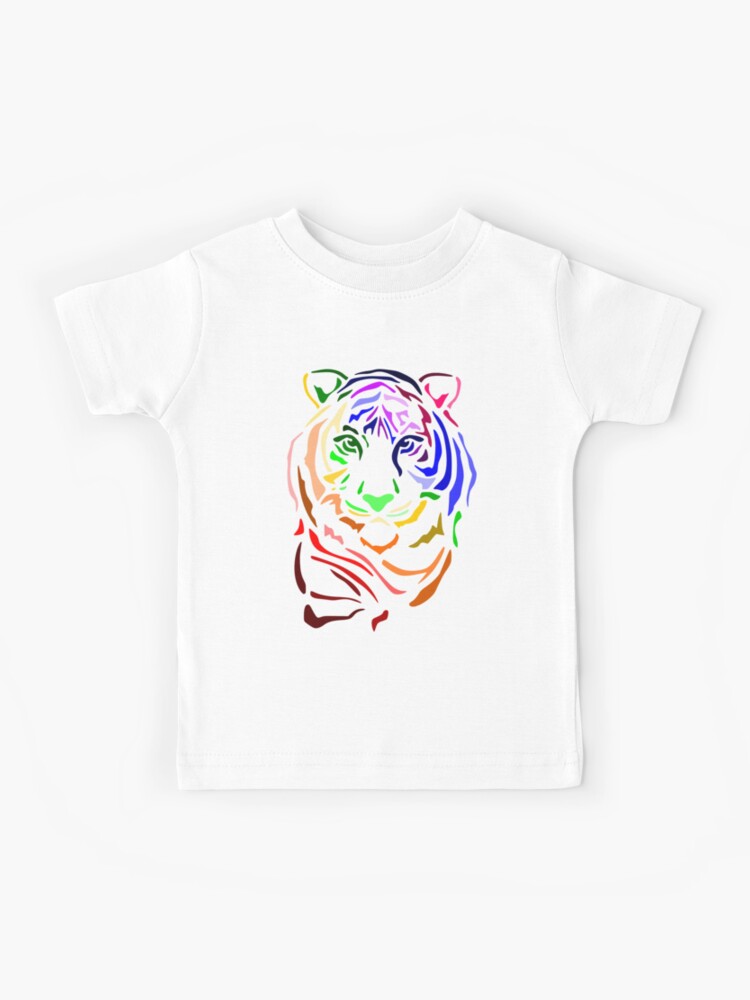 New RUSSO RAINBOW TIGER YOUTH CHILD  T SHIRT 