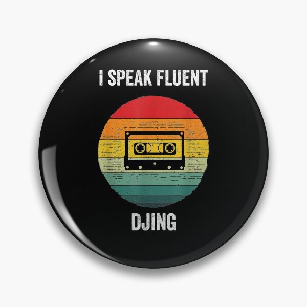 Item preview, I Speak Fluent Djing Vintage Dance Music Gift  designed and sold by dannareyansh.
