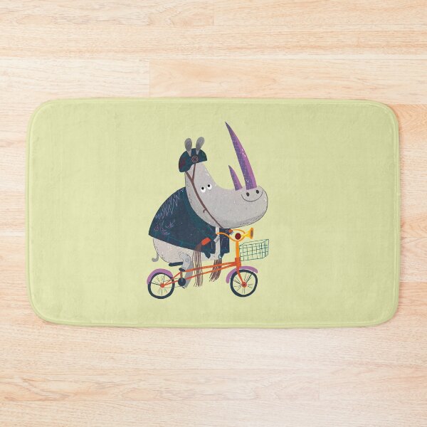 Item preview, Rowdy Rhino Riding his Bike designed and sold by LANDofCLE.