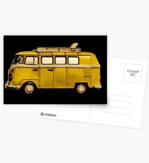 Combi Van Chugging Along Postcards