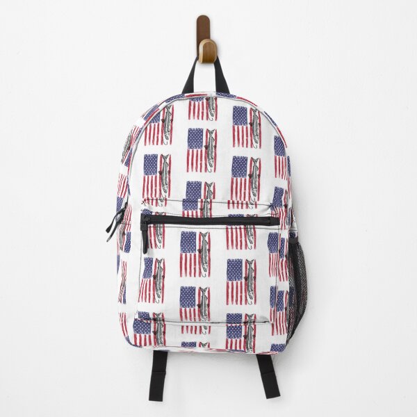Item preview, Trout Fishing American Flag Patriotic Fishing USA Fish Retro Distressed designed and sold by Rabbitti.