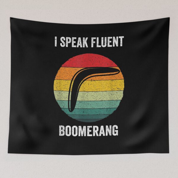 Item preview, I Speak Fluent Boomerang Vintage Australian Boomerang Gift  designed and sold by dannareyansh.