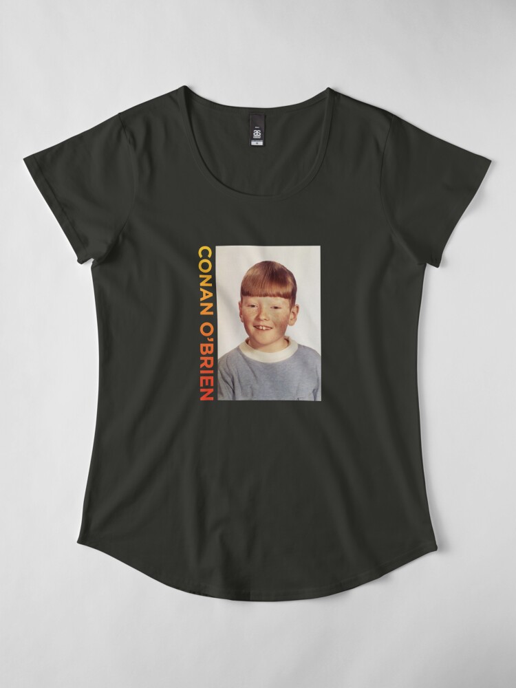 Alternate view of Conan O'Brien Portrait Premium Scoop T-Shirt