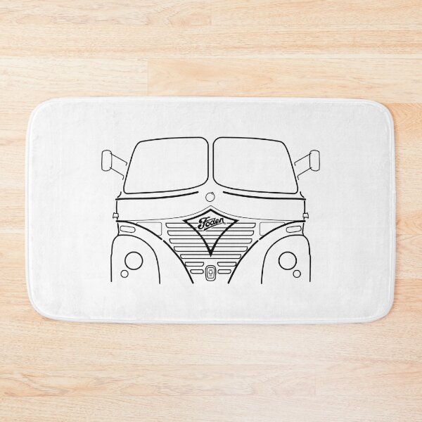 Item preview, Classic Foden S21 lorry black outline graphic designed and sold by soitwouldseem.