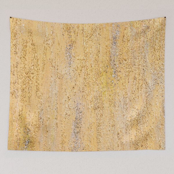 Item preview, Gold Rhythm - Silver and Gold Glitter Luxury Vintage Abstract Artwork designed and sold by Ilana Khoshsima.
