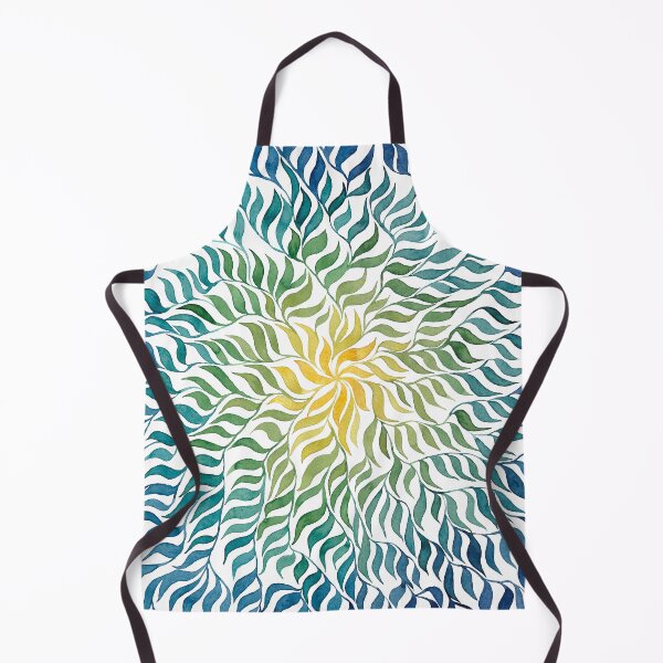 Item preview, Plant Pattern in Yellow - Green - Blue (Rainbow) designed and sold by nabeArtist.