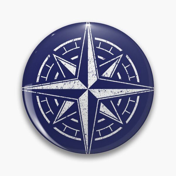 Item preview, Compass rose with grunge effect designed and sold by finethesign.