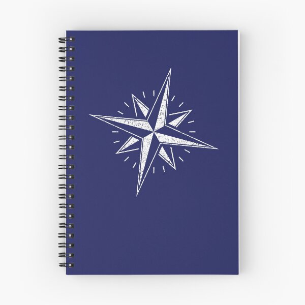 Item preview, Distressed compass nautical star designed and sold by finethesign.