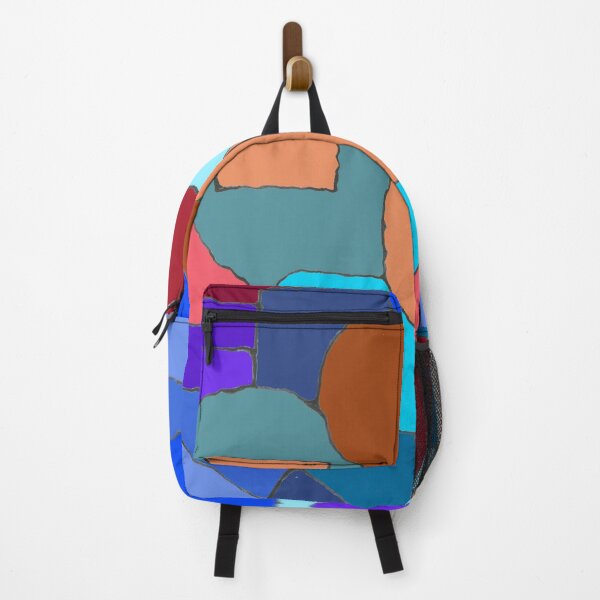 Item preview, Abstract shapes in blues and browns8a2 designed and sold by Melvyn Kahan.