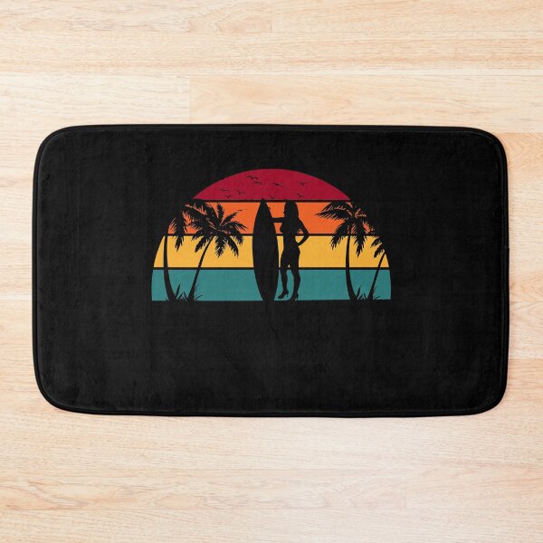 Item preview, Surfer Gift Retro Surfer Girl Surfing Surf Board Beach designed and sold by Nahimic237.