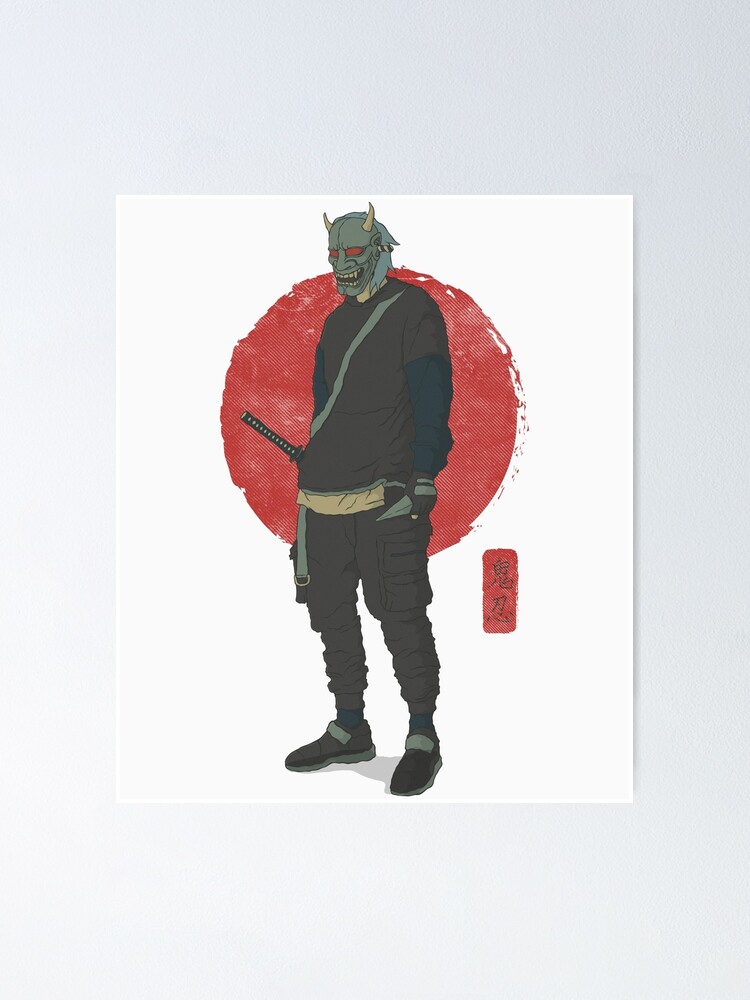 Modern Oni Shinobi Poster for Sale by Duyudon