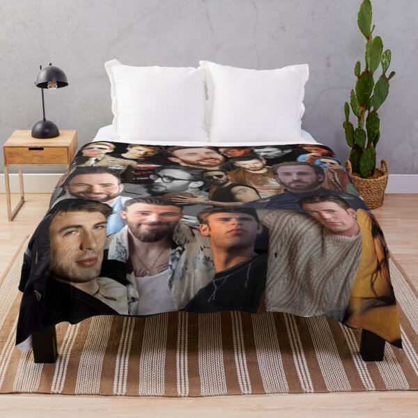 Chris Evans collage Throw Blanket