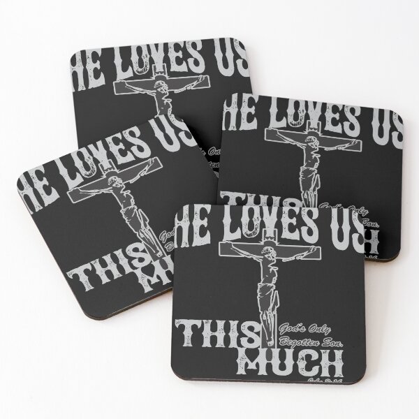 Item preview, HE LOVES US THIS MUCH John 3:16 Bible Verse Christian Design designed and sold by ej-sulu.
