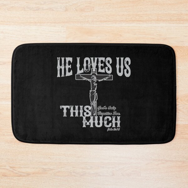 Item preview, HE LOVES US THIS MUCH John 3:16 Bible Verse Christian Design designed and sold by ej-sulu.
