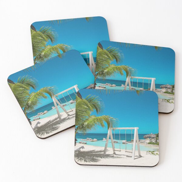 Item preview, Tropical Ocean Palm Tree Beach Paradise  designed and sold by newburyboutique.