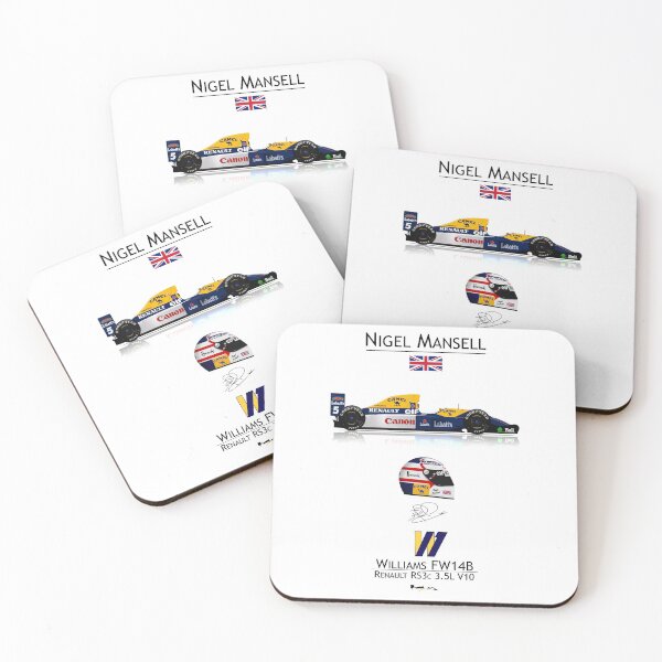 Item preview, Nigel Mansell - Williams FW14B Driver & Helmet designed and sold by JageOwen.