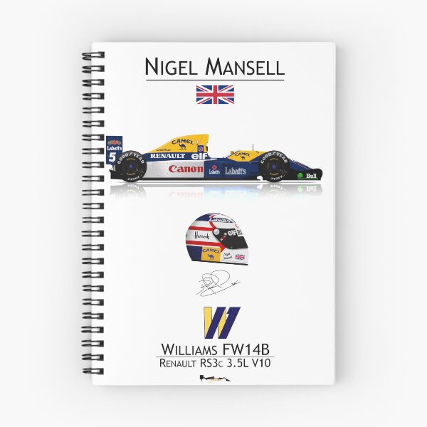 Item preview, Nigel Mansell - Williams FW14B Driver & Helmet designed and sold by JageOwen.