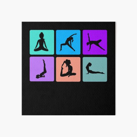 Yoga posture humor funny position | Art Board Print