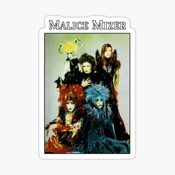 Malice Mizer Merveilles Era Band Picture Visual Kei J Rock Band With Gackt Mana Sticker By Cantavanda Rose Redbubble