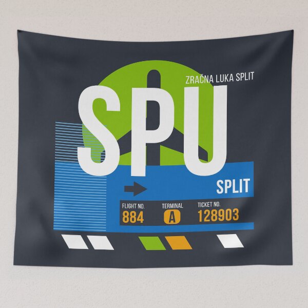 Item preview, Split, Croatia (SPU) Airport Code Baggage Tag designed and sold by SLAG-Creative.