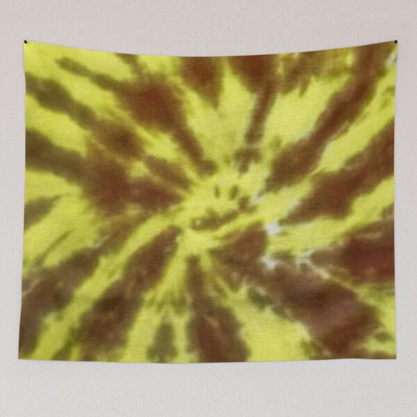 Item preview, Yellow and Golden Brown Spiral Tie Dye  designed and sold by StarsForgers.