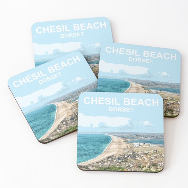 Item preview, Chesil Beach Dorset England. Portland Travel poster designed and sold by BarbaraGlebska.