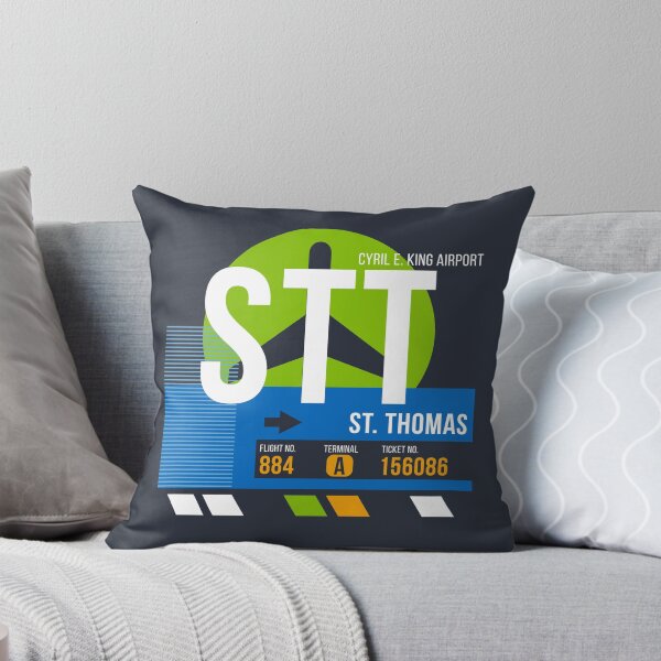 Item preview, St. Thomas, USVI (STT) Airport Code Baggage Tag designed and sold by SLAG-Creative.