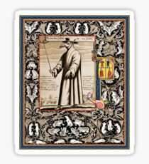 P is for Plague Doctor Sticker