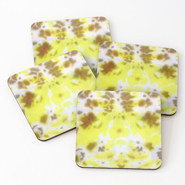 Item preview, Yellow and Golden Brown Crunched Tie Dye  designed and sold by StarsForgers.
