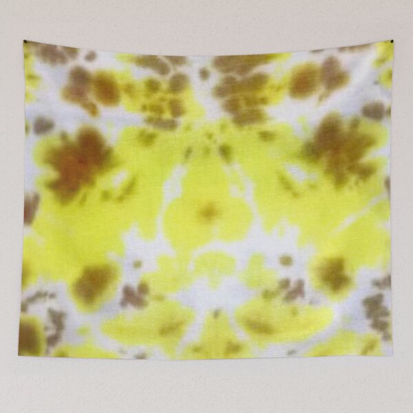 Item preview, Yellow and Golden Brown Crunched Tie Dye  designed and sold by StarsForgers.