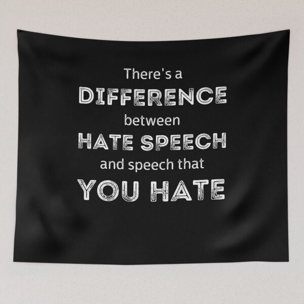 Item preview, There's a Difference Between Hate Speech and Speech that You Hate, Freedom of Speech, Free Speech, First Amendment, America, Tom MacDonald "Fake Woke" lyrics designed and sold by matrixunplugged.