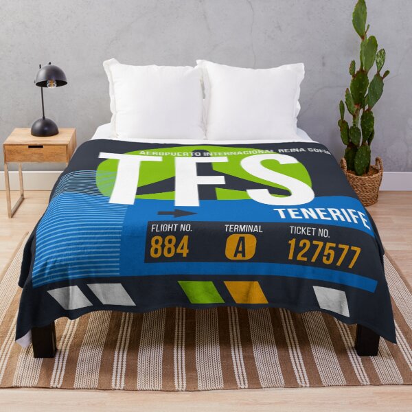 Item preview, Tenerife, Canary Islands (TFS) Airport Code Baggage Tag designed and sold by SLAG-Creative.