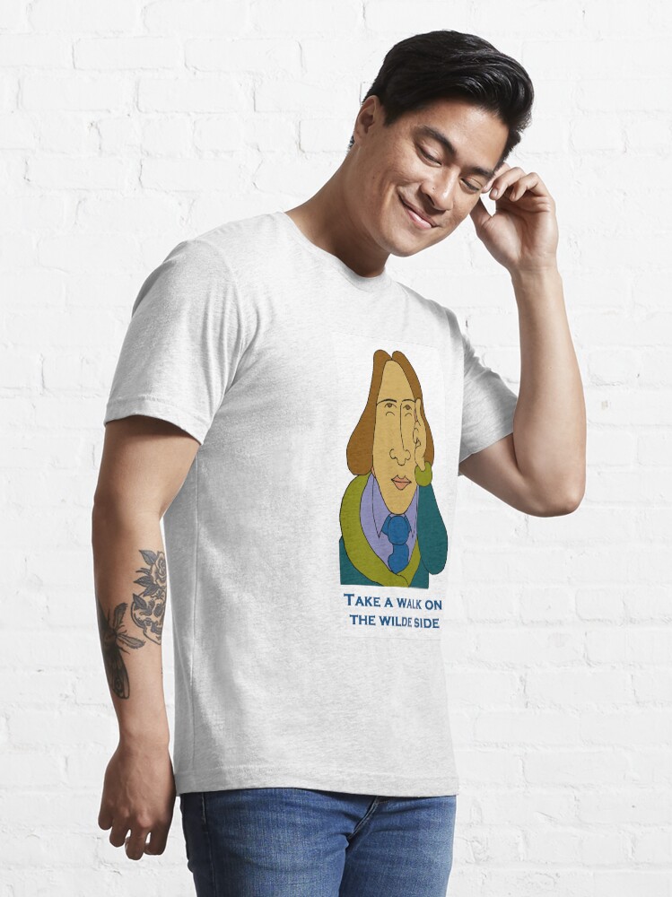 Alternate view of Oscar Wilde - Take A Walk On The Wilde Side - Let's Rock Randy Writers Range Essential T-Shirt