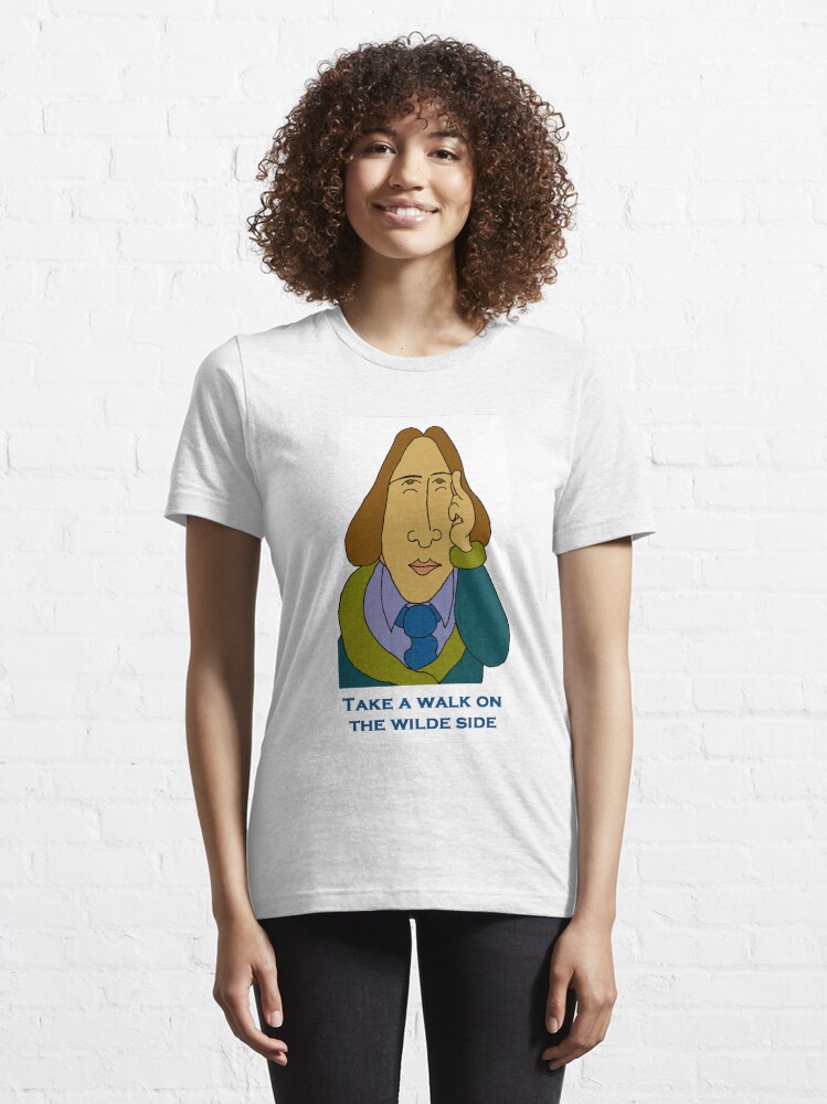 Alternate view of Oscar Wilde - Take A Walk On The Wilde Side - Let's Rock Randy Writers Range Essential T-Shirt