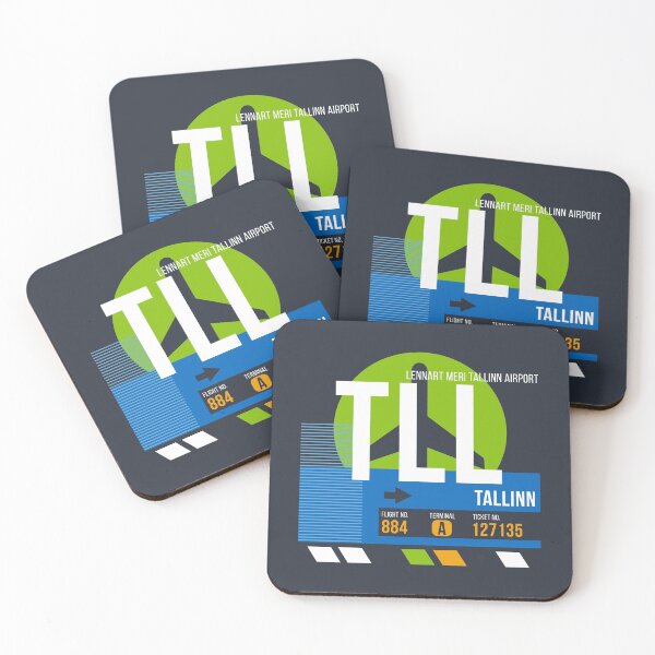 Item preview, Tallinn, Estonia (TLL) Airport Code Baggage Tag designed and sold by SLAG-Creative.