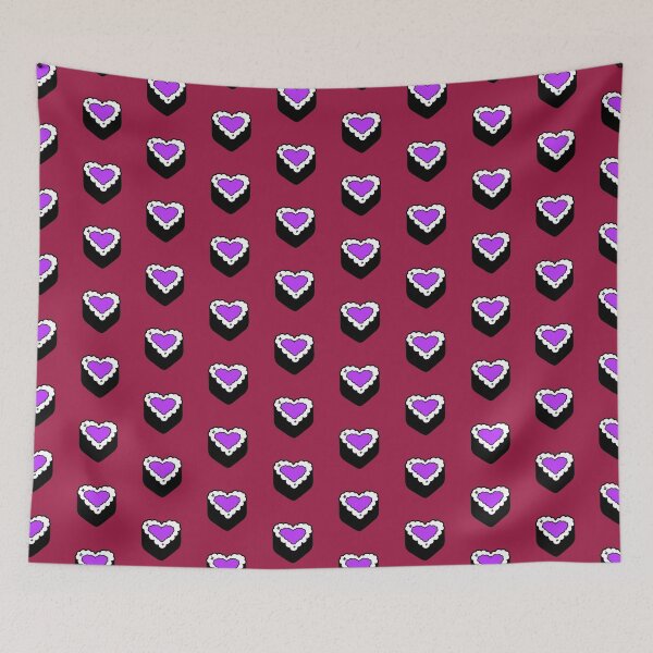 Item preview, Purple Salmon Heart Sushi Fun Foodie Cute Rice Nori Ball Onigiri Musubi  designed and sold by mariesmunchies.