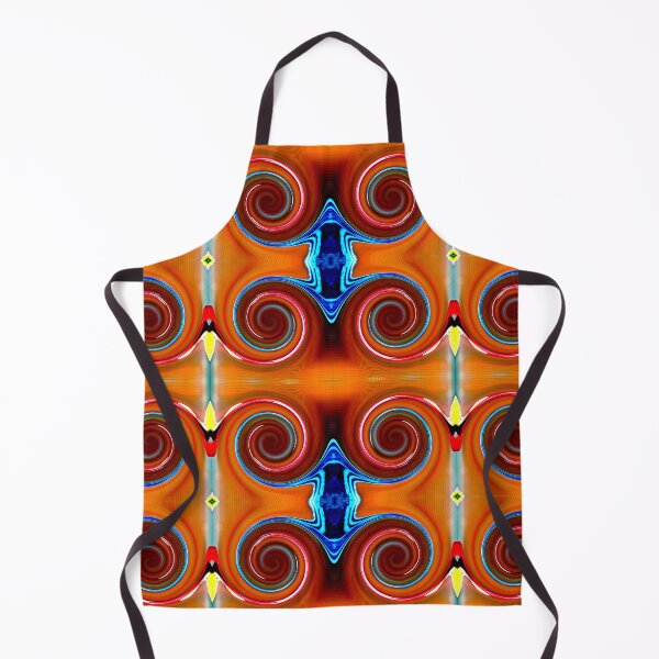 Item preview, Vibrant Vortex 42 Pattern in Amber, Orange Red, Yellow and, Blue designed and sold by Warren Paul Harris.