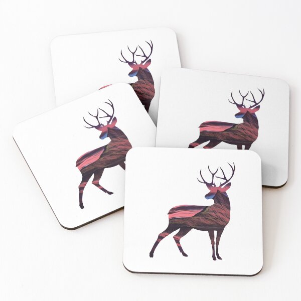 Item preview, Deer in Mountain Dusk designed and sold by Snilfen.