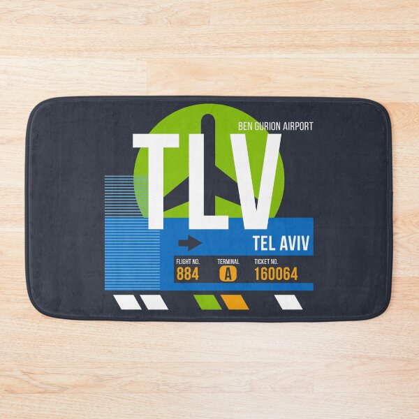 Item preview, Tel Aviv, Israel (TLV) Airport Code Baggage Tag designed and sold by SLAG-Creative.