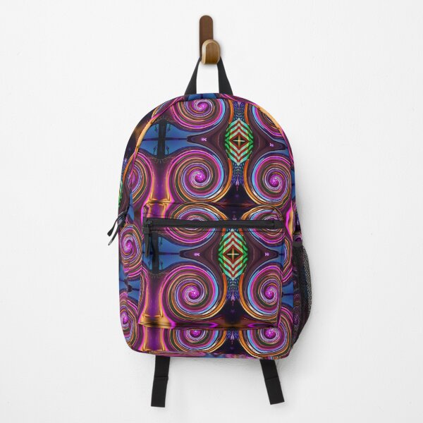 Item preview, Vibrant Vortex 31 Pattern in Magenta, Blue, Amber, Violet and Red designed and sold by Warren Paul Harris.